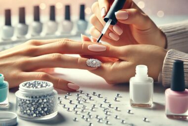 rhinestone glue for nails