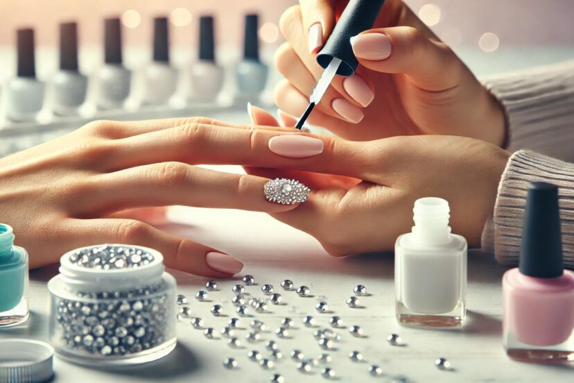 rhinestone glue for nails