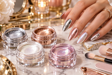 chrome nail powder