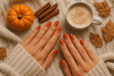 Autumn Ombre Nails